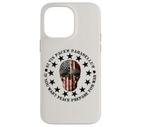 Carcasa para iPhone 14 Pro MAX Si Vis Pacem Parabellum Betsy Ross USA Flag Skull Patriotic