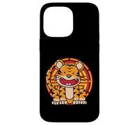 Carcasa para iPhone 14 Pro MAX Signo de Estrella Chino Tigre (Rama de la Tierra)