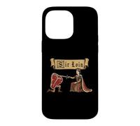 Carcasa para iPhone 14 Pro MAX Sir Loin Solomillo REN Faire Caballero Juego de Palabras Medieval Meme