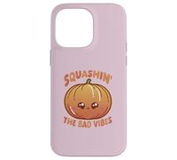 Carcasa para iPhone 14 Pro MAX Smashin' The Bad Vibes Pumpkin Kawaii Lindo Divertido