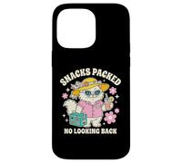 Carcasa para iPhone 14 Pro MAX Snacks Llenos Sin Mirar Atrás Gato Vacaciones Viajero