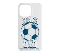 Carcasa para iPhone 14 Pro MAX Soccer Coach Dad Like a Regular Dad but Way Cooler Soccer
