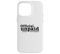 Carcasa para iPhone 14 Pro MAX Software Engineer Coders Soporte técnico Oficial no remunerado de la Familia