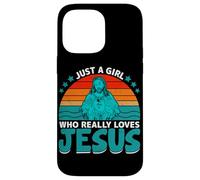 Carcasa para iPhone 14 Pro MAX Solo una Chica Que Realmente ama a Jesús