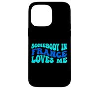Carcasa para iPhone 14 Pro MAX Somebody in France Loves Me Modern Boho Vibe