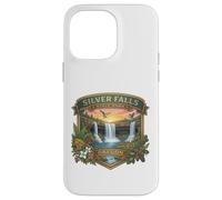 Carcasa para iPhone 14 Pro MAX Souvenir del Sendero de Las Diez Cataratas del Parque Estatal Silver Falls de Oregón