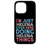 Carcasa para iPhone 14 Pro MAX Soy Helena aquí Haciendo Helena Things Nombre