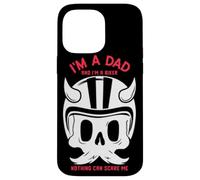 Carcasa para iPhone 14 Pro MAX Soy un papá y Soy un Motorista Nada Puede Asustarme papá Motorista