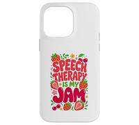 Carcasa para iPhone 14 Pro MAX Speech Therapy is My Jam Boho Floral SLP Speech Therapist