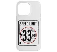 Carcasa para iPhone 14 Pro MAX Speed Limit 33 1/3 RPM Vinyl Registro Álbum de Música DJ