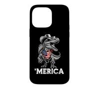 Carcasa para iPhone 14 Pro MAX Spinosaurus Dinosaurio Dino Paleontólogo Bandera Americana