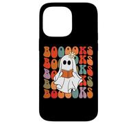 Carcasa para iPhone 14 Pro MAX Spooky Books, Lindo Fantasma Leyendo, Retro, Halloween
