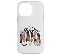 Carcasa para iPhone 14 Pro MAX Spooky Mama Leopard Print Ghost Halloween Design