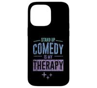 Carcasa para iPhone 14 Pro MAX Stand Up Comedy Is My Therapy Artista Comediante -