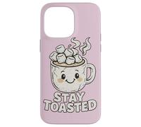 Carcasa para iPhone 14 Pro MAX Stay Toasted Cute Hot Chocolate Marshmallow Taza Cozy W