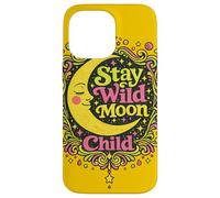 Carcasa para iPhone 14 Pro MAX Stay Wild Moon Child, diseño Retro y Celestial