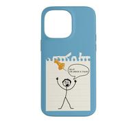 Carcasa para iPhone 14 Pro MAX Stick Figure Under A Tack Funny Stick Hombre Oficina Regalo