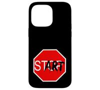 Carcasa para iPhone 14 Pro MAX Stop Start Graffiti Design Statement Motivation Gym