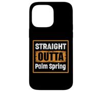 Carcasa para iPhone 14 Pro MAX Straight Outta Palm Spring USA Retro Envejecido Vintage
