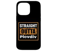 Carcasa para iPhone 14 Pro MAX Straight Outta Plovdiv Bulgaria Retro Envejecido Vintage