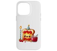 Carcasa para iPhone 14 Pro MAX Sudadera con Comida para Celebrar la Fiesta Kawaii Toast Jam