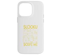 Carcasa para iPhone 14 Pro MAX Sudoku Solve Me Puzzle Lógica Pensamiento Rompecabezas