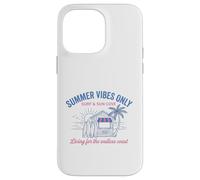Carcasa para iPhone 14 Pro MAX Summer Vibes Only Surf Sun Cove Beach Vacaciones