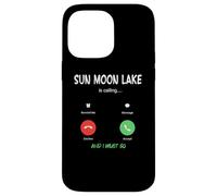 Carcasa para iPhone 14 Pro MAX Sun Moon Lake está Llamando y Debo IR a Taiwán Viajando