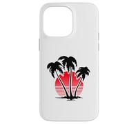Carcasa para iPhone 14 Pro MAX Sunset Beach Palm Trees for Summer Vacation or Holidays