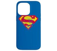 Carcasa para iPhone 14 Pro MAX Superman Classic Yello & Red Logo Distressed