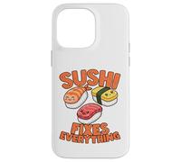 Carcasa para iPhone 14 Pro MAX Sushi Divertido lo arregla Todo Amante de la Comida