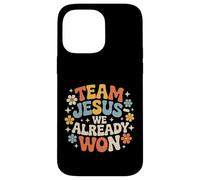 Carcasa para iPhone 14 Pro MAX Team Jesus We Already Won Victoria del Ganador Espiritual |-