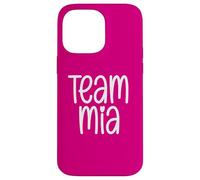 Carcasa para iPhone 14 Pro MAX Team MIA Girls Nombre Deportes Hija Nieta Mamá