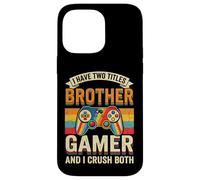 Carcasa para iPhone 14 Pro MAX Tengo Dos títulos: Brother & Gamer