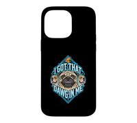 Carcasa para iPhone 14 Pro MAX Tengo un Amigo en mí, Divertido Meme para Amantes de los Perros Pug