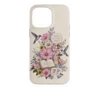 Carcasa para iPhone 14 Pro MAX Terapia del Habla Floral Maestro colibrí Aula ABC