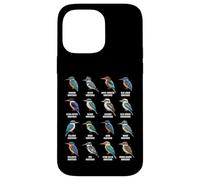 Carcasa para iPhone 14 Pro MAX Tipos de Martín Pescador - Martín Pescador Especies Ornitología Aves