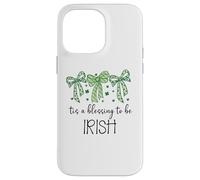 Carcasa para iPhone 14 Pro MAX Tis a Blessing to be Irish Blessings St Patricks Lucky Women