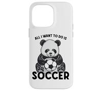 Carcasa para iPhone 14 Pro MAX Todo lo Que Quiero Hacer en Panda Soccer es Cute Bear Player