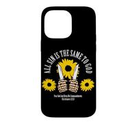 Carcasa para iPhone 14 Pro MAX Todo Pecado Es Igual Ante Dios Diseño de Girasol