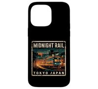 Carcasa para iPhone 14 Pro MAX Tokio Japón Midnight Train Vintage Rail Otaku Fan Souvenir