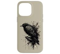 Carcasa para iPhone 14 Pro MAX Tormenta de Tinta Cuervo Silencio Antes de la Caw
