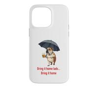 Carcasa para iPhone 14 Pro MAX Tráelo a casa Muchachos Bulldog británico Bebiendo Cerveza