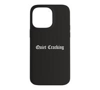 Carcasa para iPhone 14 Pro MAX Tranquilo Cracking Despacho de Oficina Gen Z Empleado Trabajo de Trabajo