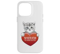Carcasa para iPhone 14 Pro MAX Trap Neuter Return (TNR) The Humane Solution, corazón de Gato, Amor