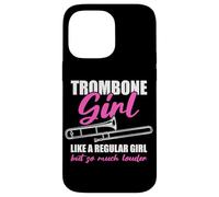Carcasa para iPhone 14 Pro MAX Trombone Girl - Trombón trombonista