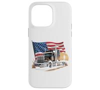 Carcasa para iPhone 14 Pro MAX Truck Driver Trucker Camiseta Hombre Papá Big Rig American