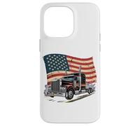 Carcasa para iPhone 14 Pro MAX Truck Driver Trucker Camiseta Hombre Papá Big Rig American
