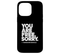 Carcasa para iPhone 14 Pro MAX Tu Eres Libre Kierkegaard (Básicamente)