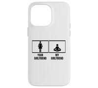 Carcasa para iPhone 14 Pro MAX Tu Novia Mi Novia Novio Instructor de Yoga